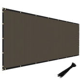 Windscreen4less 6'x40' brown privacy fence screen front view