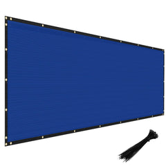 Windscreen4less Privacy Fence Screen 4' x 50' blue fabric front view