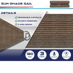 Windscreen4less Sun Shade Sail installed in backyard