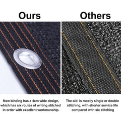 winemana black shade cloth with reinforced grommets