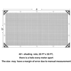 winemana shade cloth showing reinforced corners