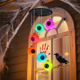 Winzwon Halloween Eyeball Solar Lights multicolor design front view