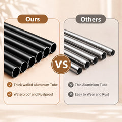 Winzwon Wind Chimes showing clear view of aluminum tubes