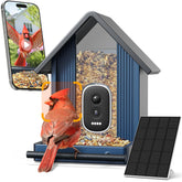 WLNYUGS Smart Bird Feeder Camera in blue color front view