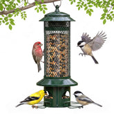 WLNYUGS Squirrel Proof Bird Feeder front view in green