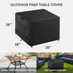 Wnanan 38 inch table cover showing waterproof Oxford cloth material