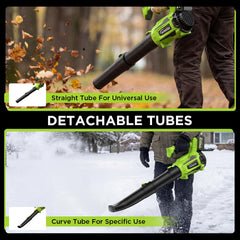 WOKEGI Leaf Blower showing brushless motor and control panel