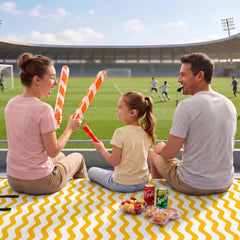 Wolfwise Picnic Blanket folded with adjustable strap