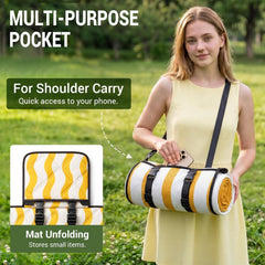 Wolfwise Picnic Blanket in outdoor setting with family