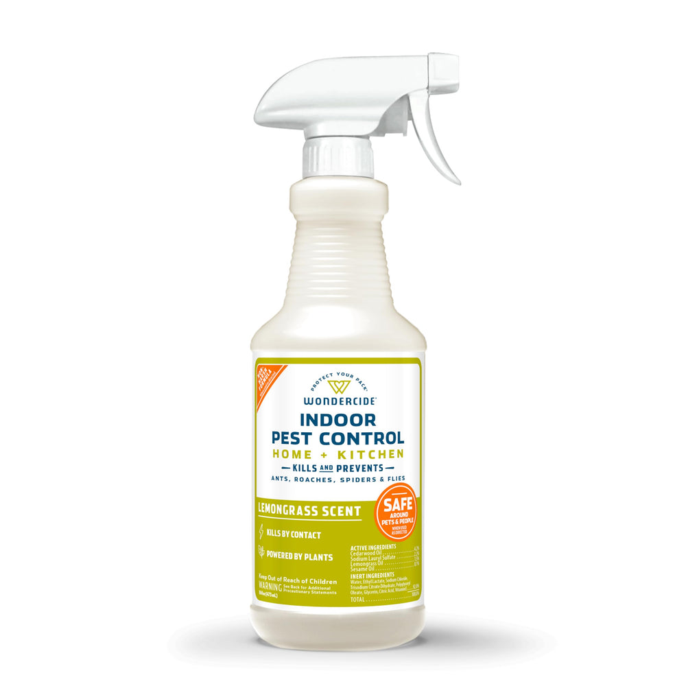 Wondercide Indoor Pest Control Spray 16 oz Lemongrass front view