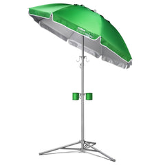 Wondershade Portable Sun Shade Umbrella in green, front view