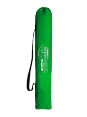 Wondershade umbrella setup at the beach with tripod base