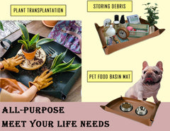 WondMall Plant Repotting Mat folded for storage
