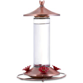 Woodstream Copper Glass Hummingbird Feeder front view