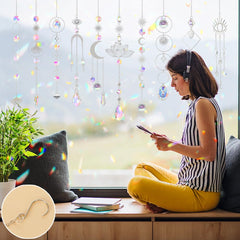 Worgree suncatcher hanging in a sunny window