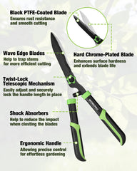 WORKPRO 3-Piece Garden Shears Set, 8-inch bypass pruning shear