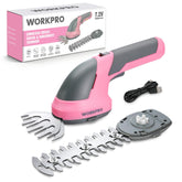 WORKPRO Cordless Grass Shear front view in pink