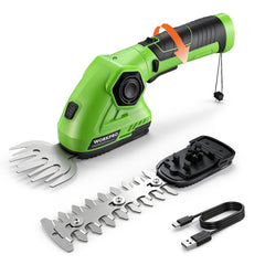 WORKPRO Cordless Grass Shear front view with adjustable handle