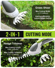 WORKPRO cordless trimmer showing sharp blades