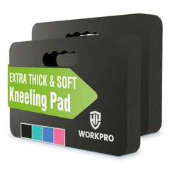 WORKPRO Extra Thick Kneeling Pad black front view
