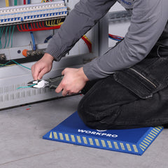 WORKPRO Extra Thick Kneeling Pad side view showing thickness