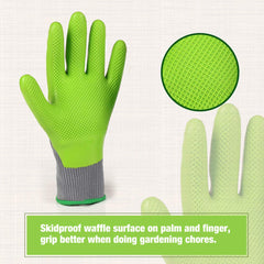 WORKPRO Garden Gloves being worn during gardening