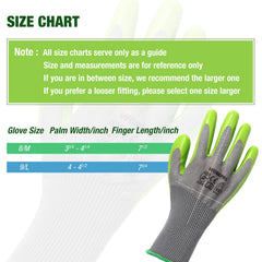 WORKPRO Garden Gloves eco latex palm close-up