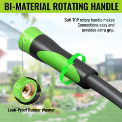 WORKPRO Garden Hose 5/8 inch x 50FT in use watering a garden
