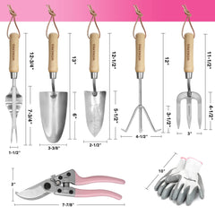 WORKPRO garden trowel and transplant trowel in pink