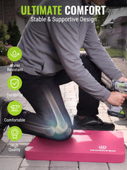 WORKPRO Kneeling Pad side view with dimensions