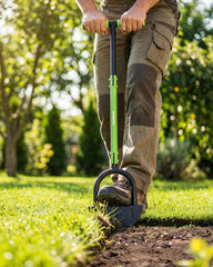 WORKPRO Lawn Edger T-handle and footrest for ergonomic support