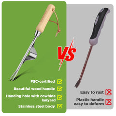 WORKPRO Weed Puller Tool in a garden setting