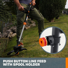 WORX 20V 12-inch Cordless String Trimmer handle adjustments