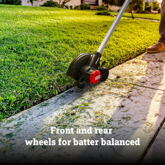 WORX Cordless Lawn Edger 20V showing dual wheels