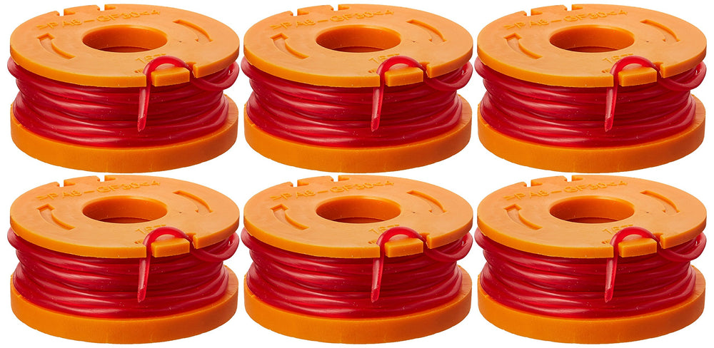 WORX Replacement Spool & Line 6 Pack orange, front view