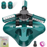 WOVUU Garden Sprinkler 360° rotating design with adjustable arms