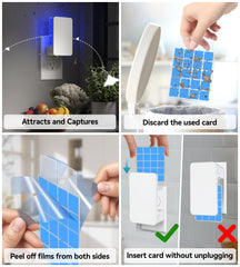 WowCatch adhesive card being inserted into N386A-Pro fly trap