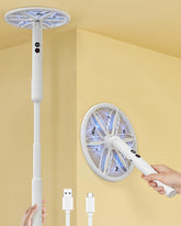 WowCatch Electric Fly Swatter with telescopic handle extended