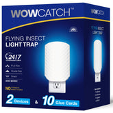 WowCatch Flying Insect Trap front view, white design
