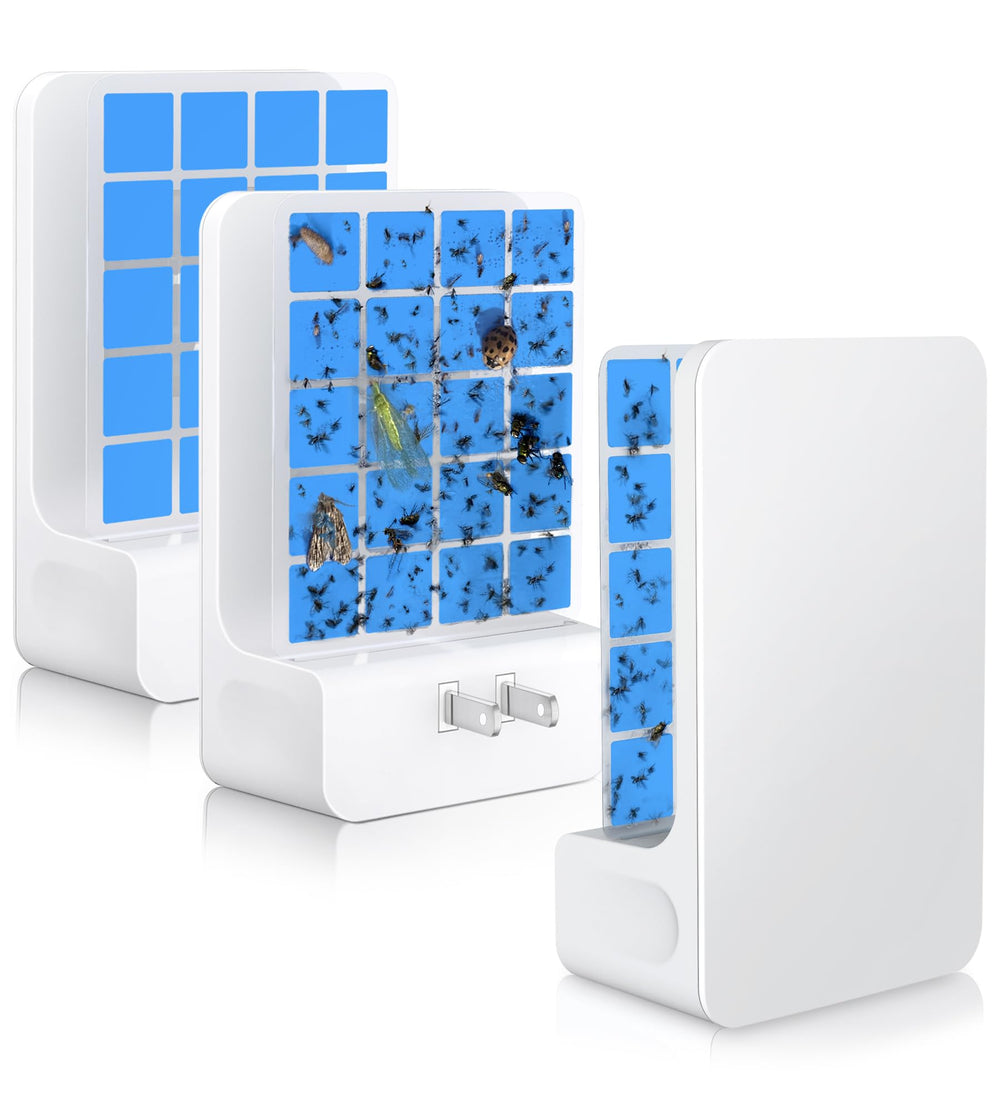 WowCatch Indoor Fly Trap front view with 5-way UV light