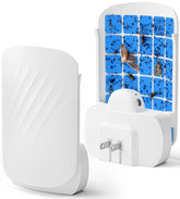 WowCatch plug-in UV light insect trap front view, white