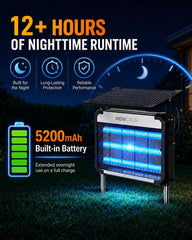WowCatch Solar Bug Zapper with UV light tubes