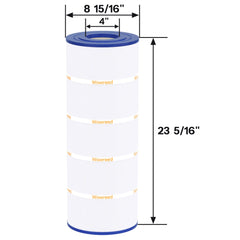 Wowreed Pool Filter top view showing open ends