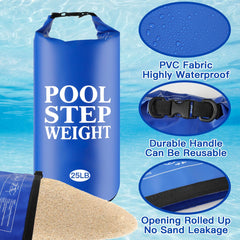 WSFSLJWDW waterproof roll-top closure on pool step weights