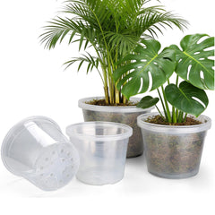 WTXHOP clear nursery pots set 15 pack with various sizes