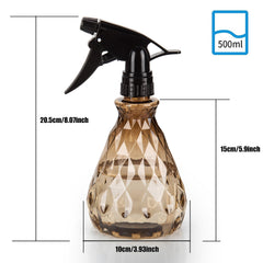 wugongshan 500ml spray bottle front view, green color