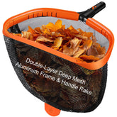 WXFANA 17.5" pool skimmer net front view with double-layer mesh
