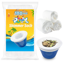 WXFANA Pool Skimmer Socks front view in white color