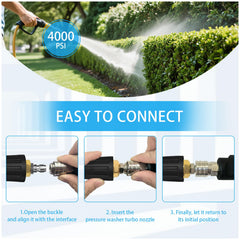 Xaxuqtu Turbo Nozzle attached to a pressure washer