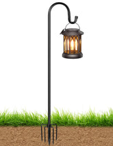 XDW-GIFTS Bird Feeder Pole 45 inch black metal design front view
